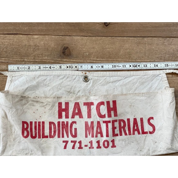 Vintage lumber company waist apron: vintage Advertising workwear - Picture 3 of 8